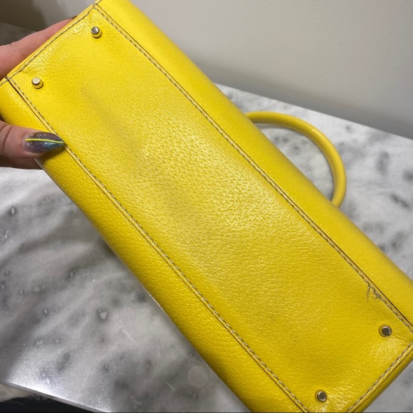 Yellow Kate Spade Wellesley Quinn Handbag - Picture 7 of 7